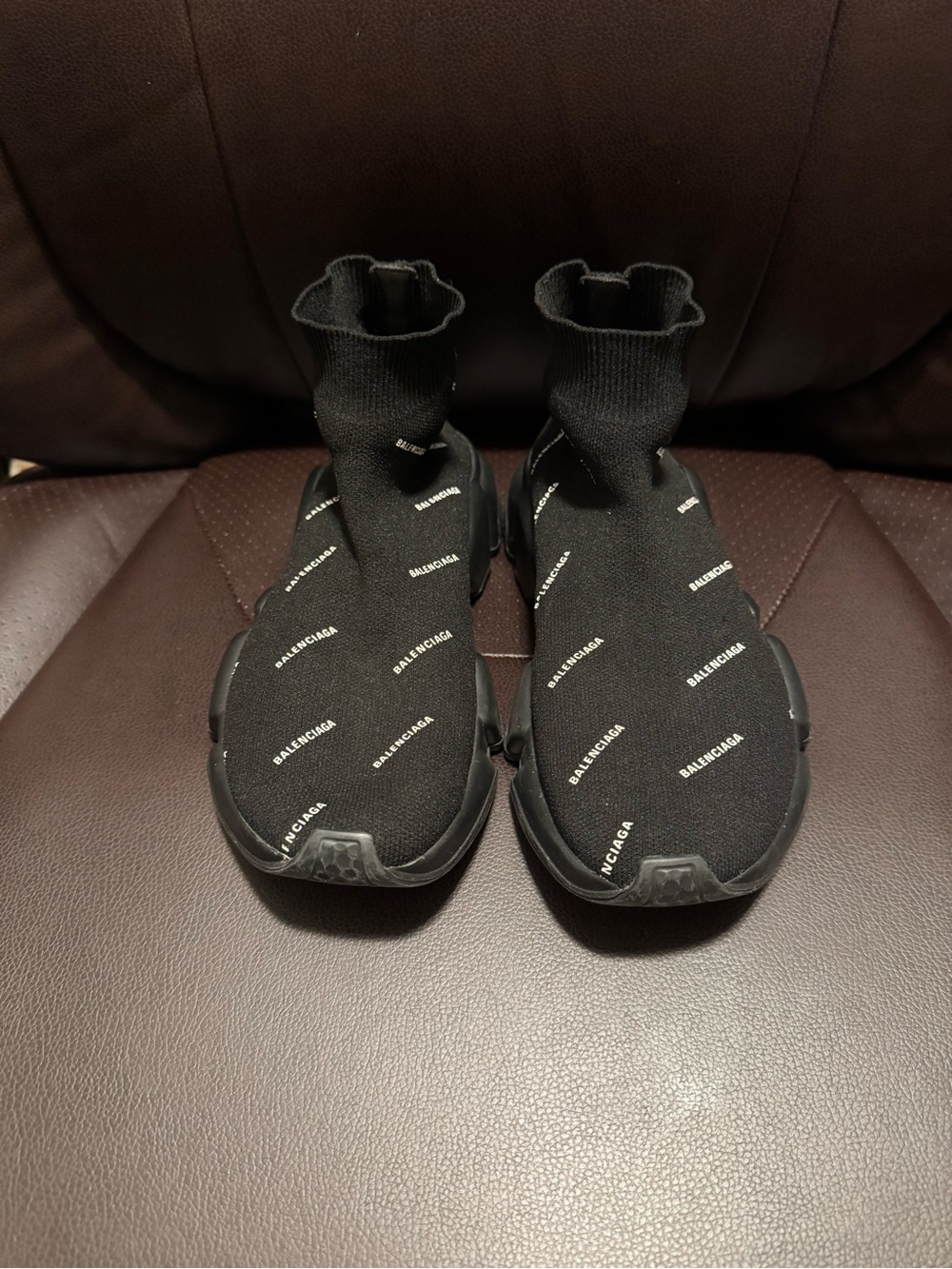 Balenciaga Black Logo Sock Sneakers
